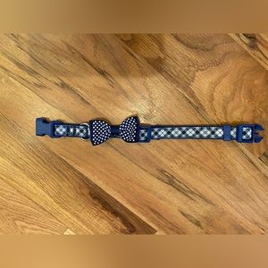 Like New Top Paw Small Blue Collar with Bow